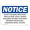 Signmission OSHA Sign, Glasses With Side Shields And Safety, 10in X 7in Rigid Plastic, 10" W, 7" H, Landscape OS-NS-P-710-L-18191 - alternate 1